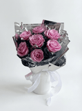 Galaxy 7 Rose Preserved Flower Bouquet - Flowers - Galaxy - Pink - Preserved Flowers & Fresh Flower Florist Gift Store