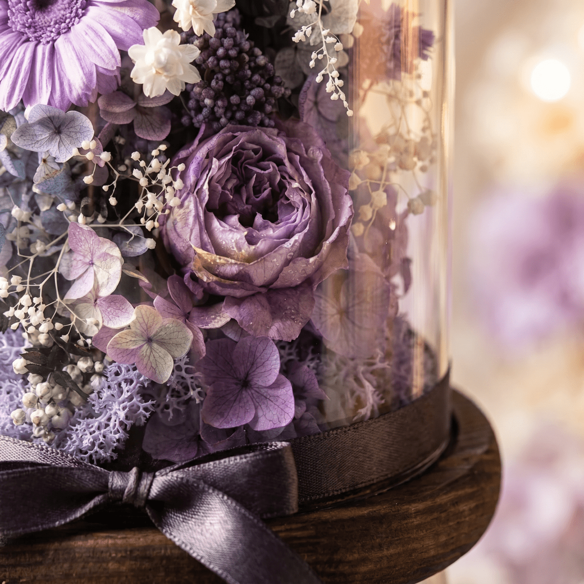 Gardenia Bell Dome - Flowers - Sakura Sweet Pink - Preserved Flowers & Fresh Flower Florist Gift Store