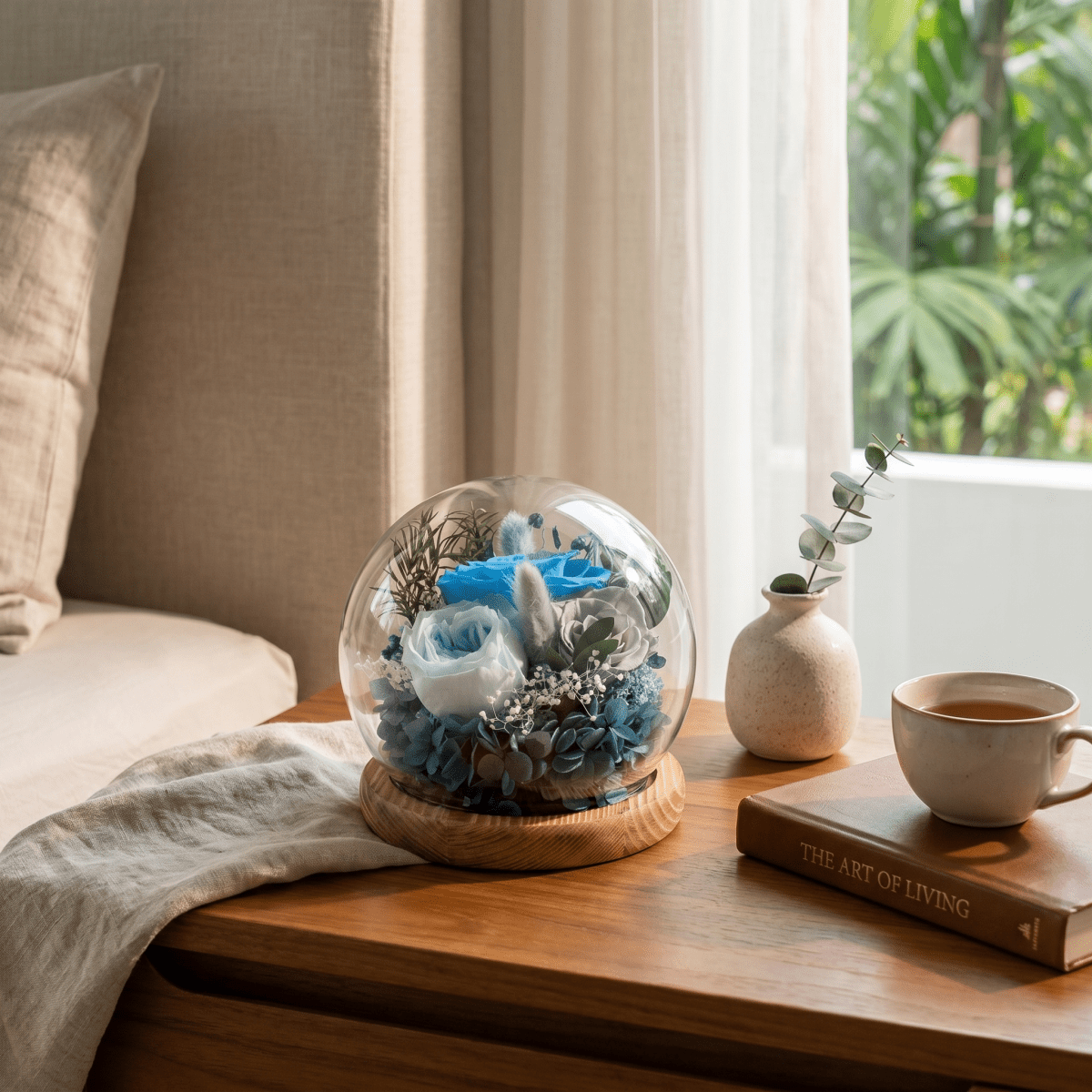 Rose Blowball - Blue - Flowers - Preserved Flowers & Fresh Flower Florist Gift Store