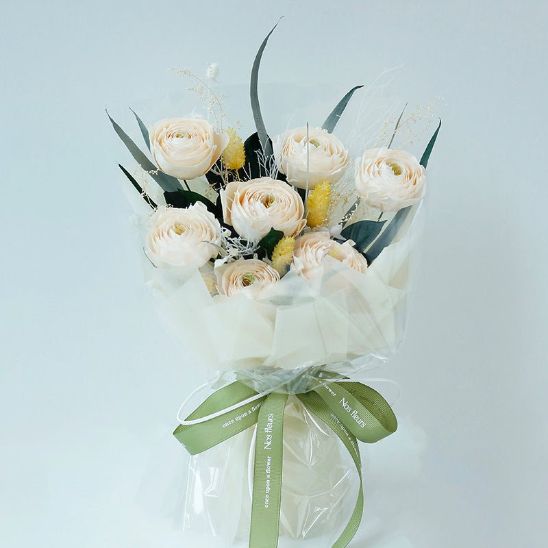 Tasha Preserved Flower Bouquet - Flowers - Champagne - Preserved Flowers & Fresh Flower Florist Gift Store