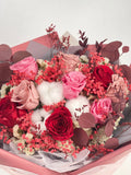 Akane - Red Preserved Flower Bouquet - Flowers - Grand - Preserved Flowers & Fresh Flower Florist Gift Store