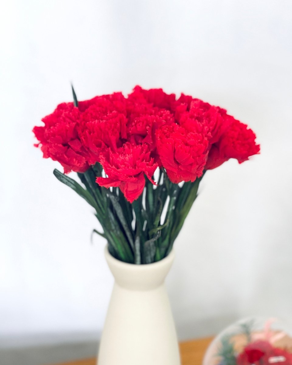 Everlasting Carnation - Flowers - 12 Carnation - Preserved Flowers & Fresh Flower Florist Gift Store