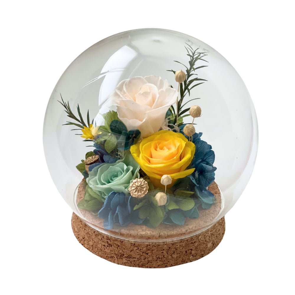 Gouka Amber Blowball - Flower - Preserved Flowers & Fresh Flower Florist Gift Store