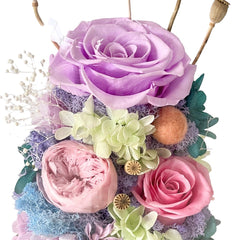 Hazelynn (With Gift Box) - Flower - Purple - Preserved Flowers & Fresh Flower Florist Gift Store