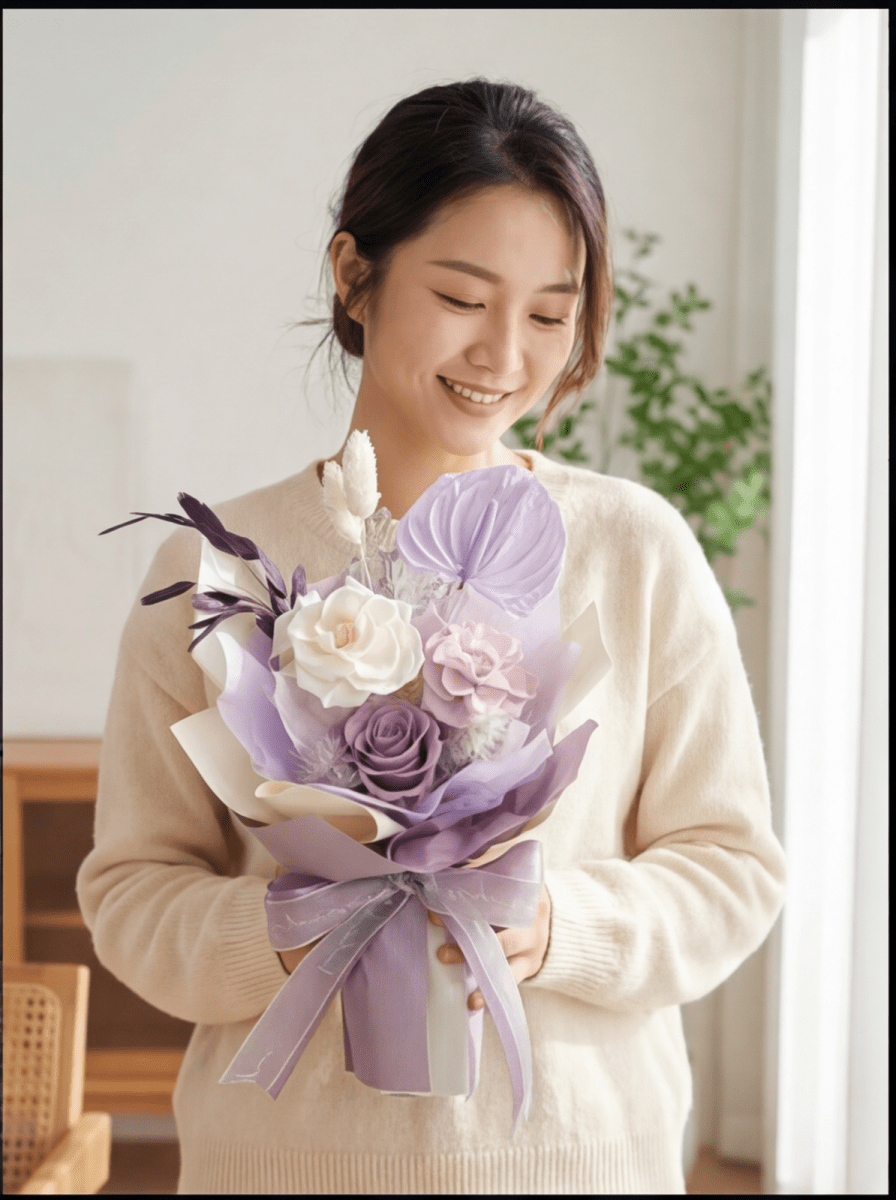 Isabella - Preserved Flower Bouquet - Flowers - Pink - Preserved Flowers & Fresh Flower Florist Gift Store