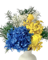 Mika, Blue - Preserved Flower Arrangement