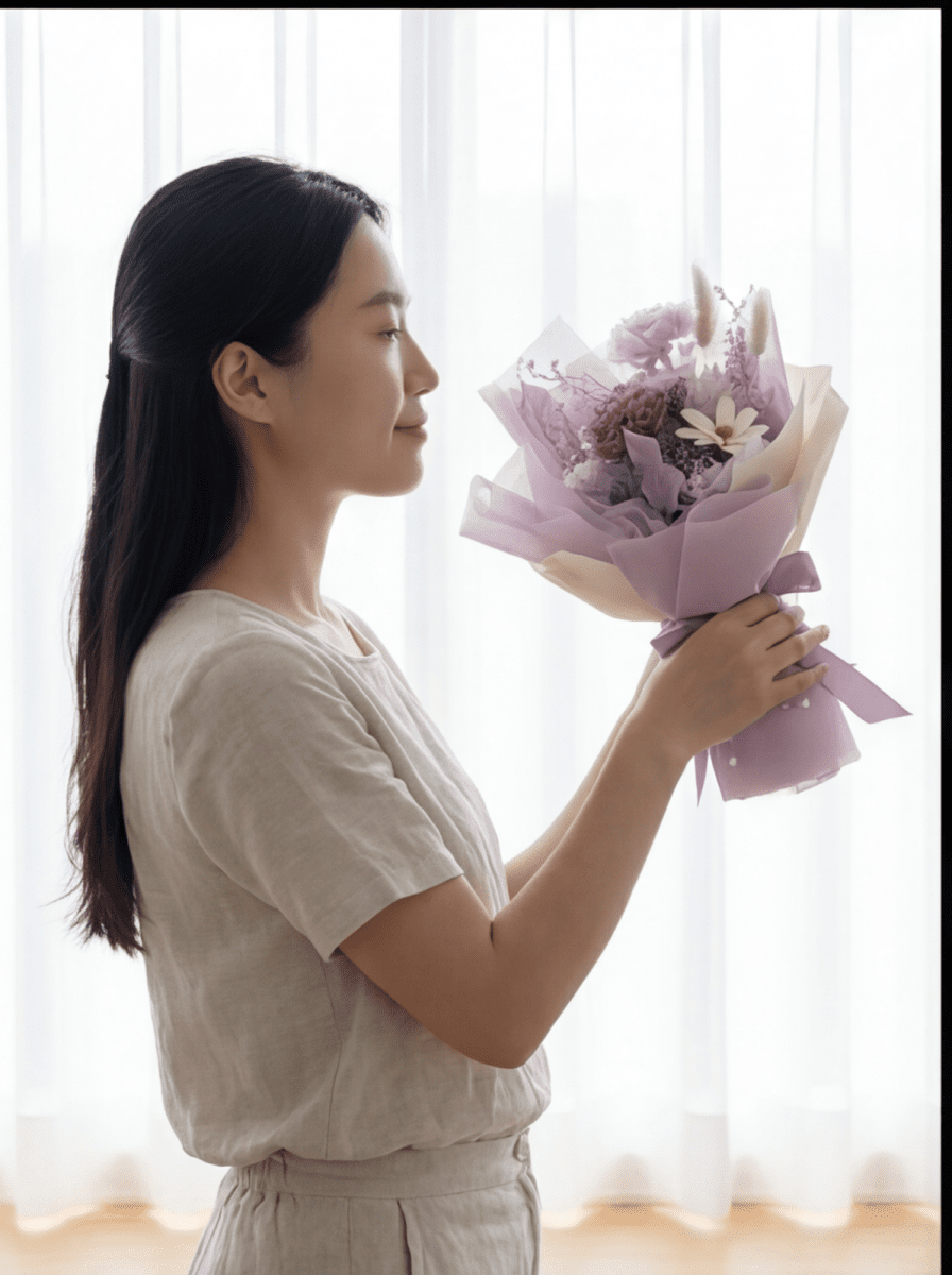 Preserved Carnation Bouquet - Flowers - Purple - Preserved Flowers & Fresh Flower Florist Gift Store