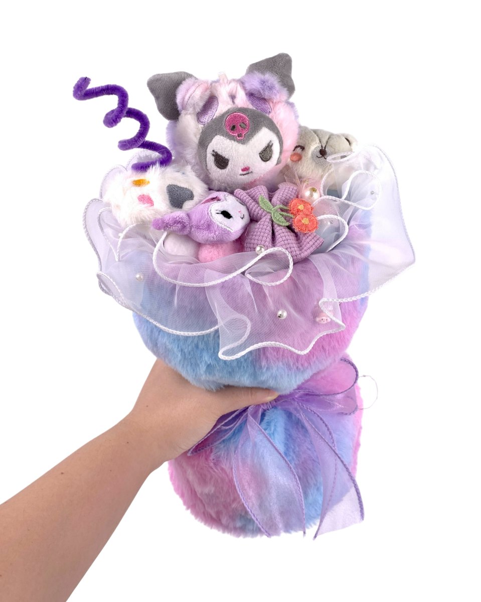 Sanrio Soft Toy Knit Bouquet - Flowers - Kuromi - Preserved Flowers & Fresh Flower Florist Gift Store