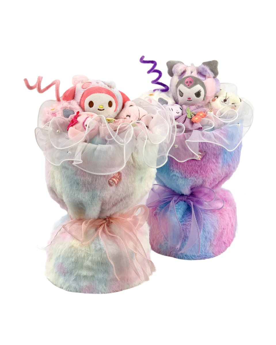 Sanrio Soft Toy Knit Bouquet - Flowers - Kuromi - Preserved Flowers & Fresh Flower Florist Gift Store