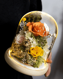 Sora Preserved Flower Dome - Flowers - Amber - Preserved Flowers & Fresh Flower Florist Gift Store