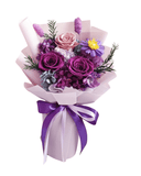 Valentine's Day Mixed 3 Roses Bouquet - Flowers - Lilac - Preserved Flowers & Fresh Flower Florist Gift Store